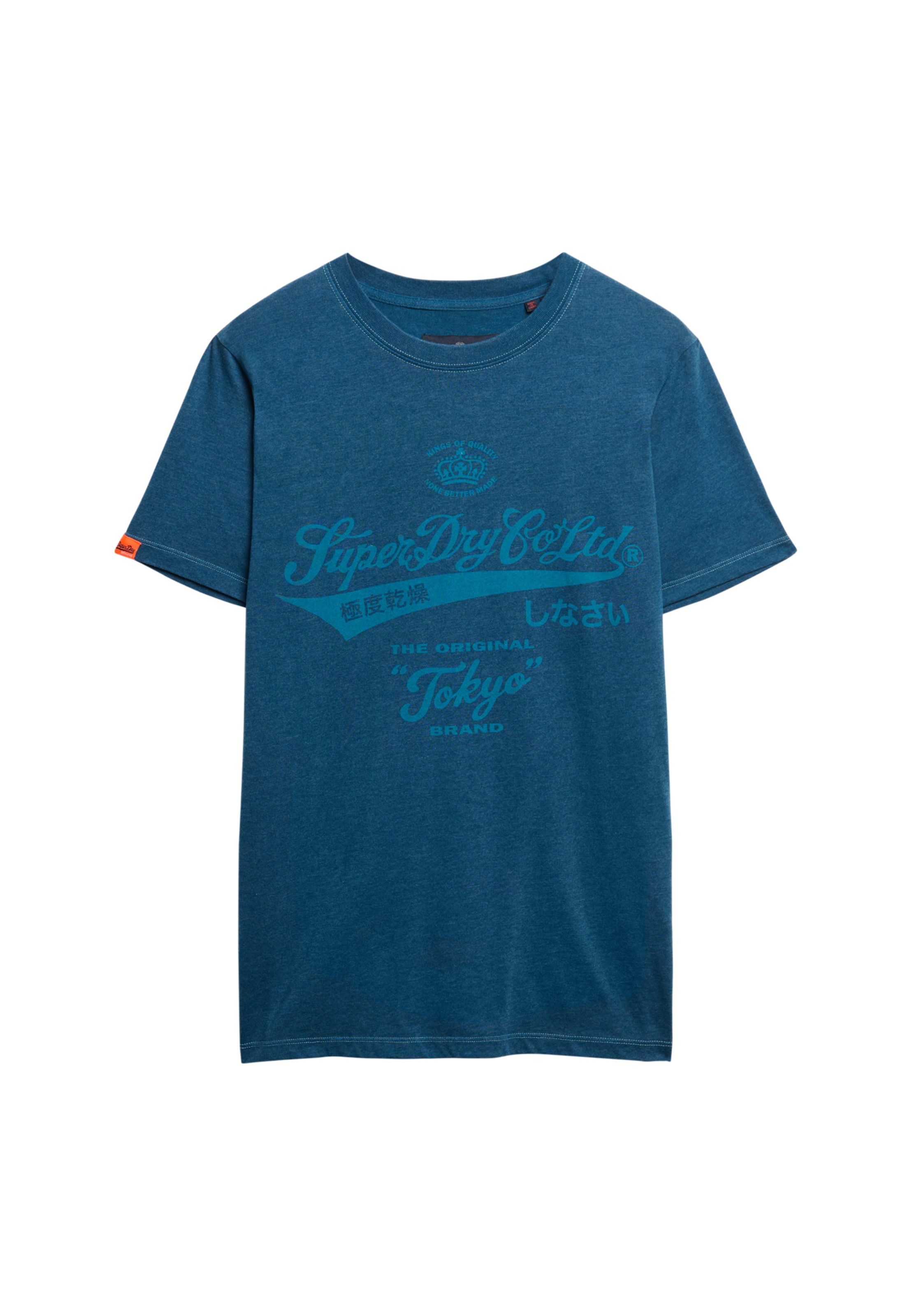 T-Shirt Superdry en bleu : devant