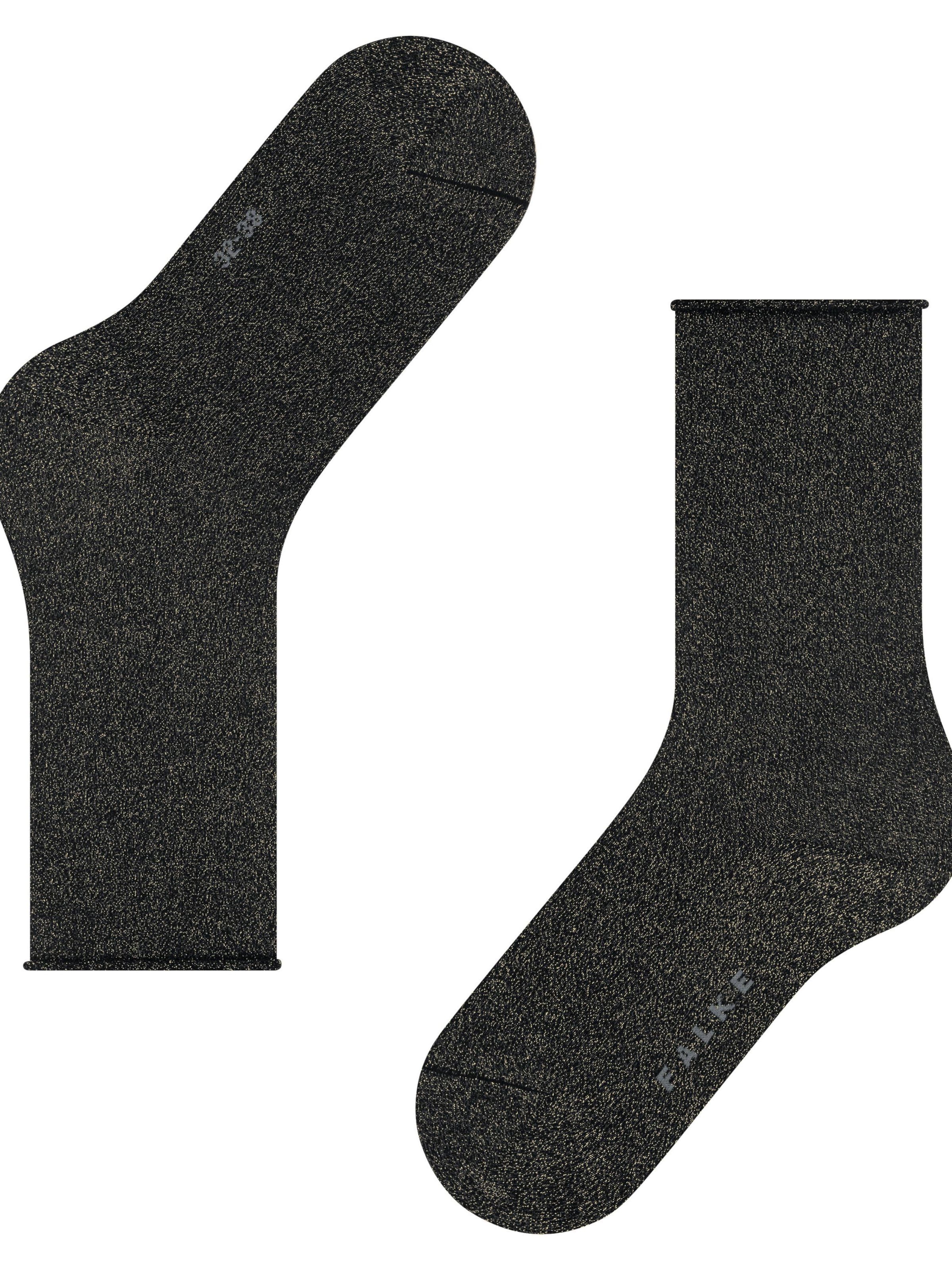 FALKE Socken 'Shiny'‌‌‌‌‌‌ in Schwarz