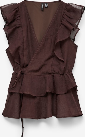 Chemisier 'VMSabrina' VERO MODA en marron : devant