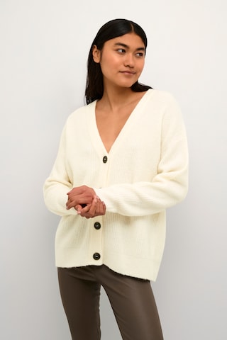 KAREN BY SIMONSEN Gebreid vest 'Debbie' in Beige: voorkant