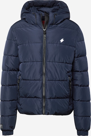 Veste d’hiver Superdry en bleu : devant