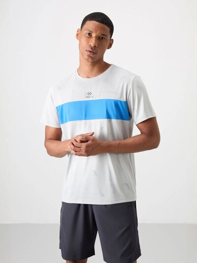 Tommy Life T-Shirt fonctionnel en L en bleu / blanc, Vue avec produit