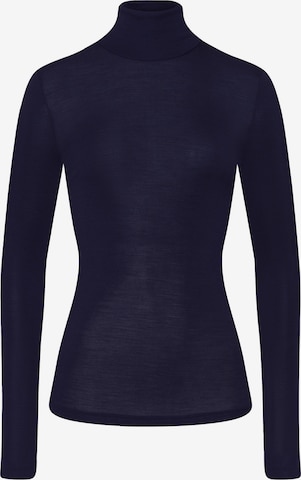 Maillot de corps ' Woolen Silk ' Hanro en bleu : devant
