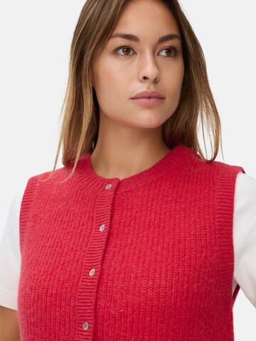 CAMEL ACTIVE Strickweste mit Knopfleiste in Rot
