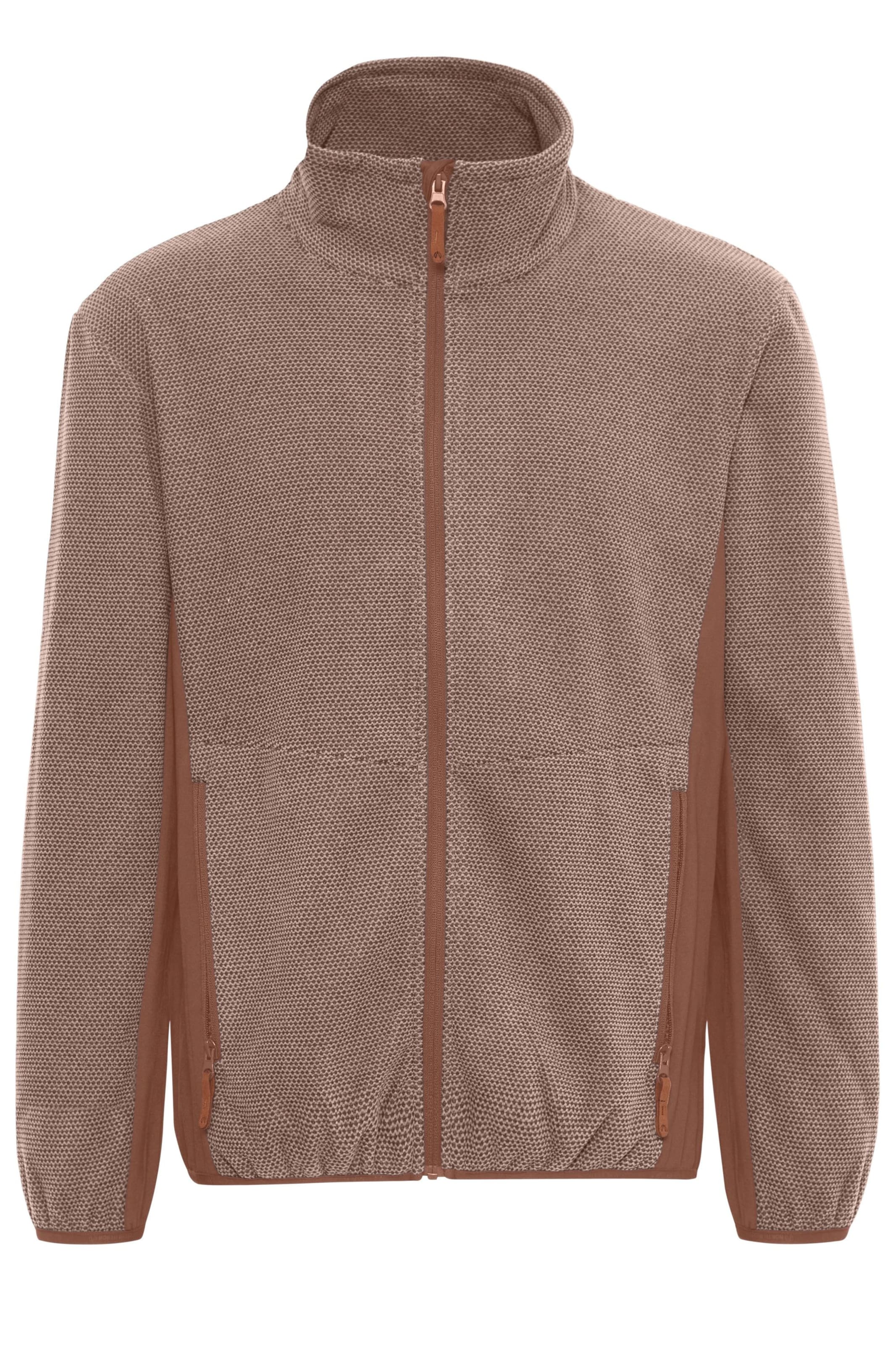 Giacca di pile 'Helgo' di North Bend in marrone: frontale