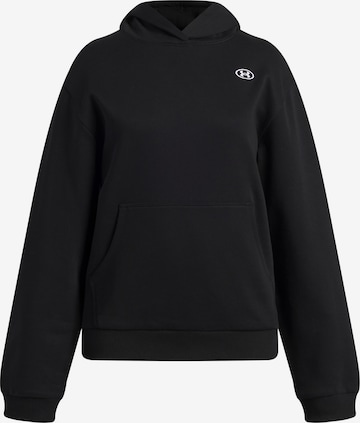 UNDER ARMOUR Sports sweatshirt 'Rival' in Black: front