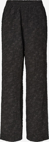 PIECES Wide Leg Bukser 'PCMOLLY' i sort: forside