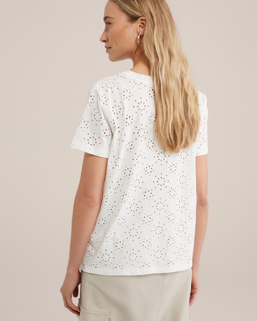 T-shirt WE Fashion en blanc