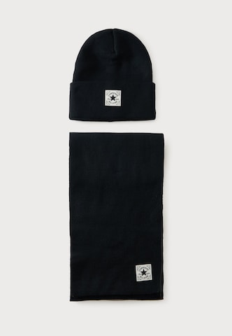 Berretto di CONVERSE in nero: frontale