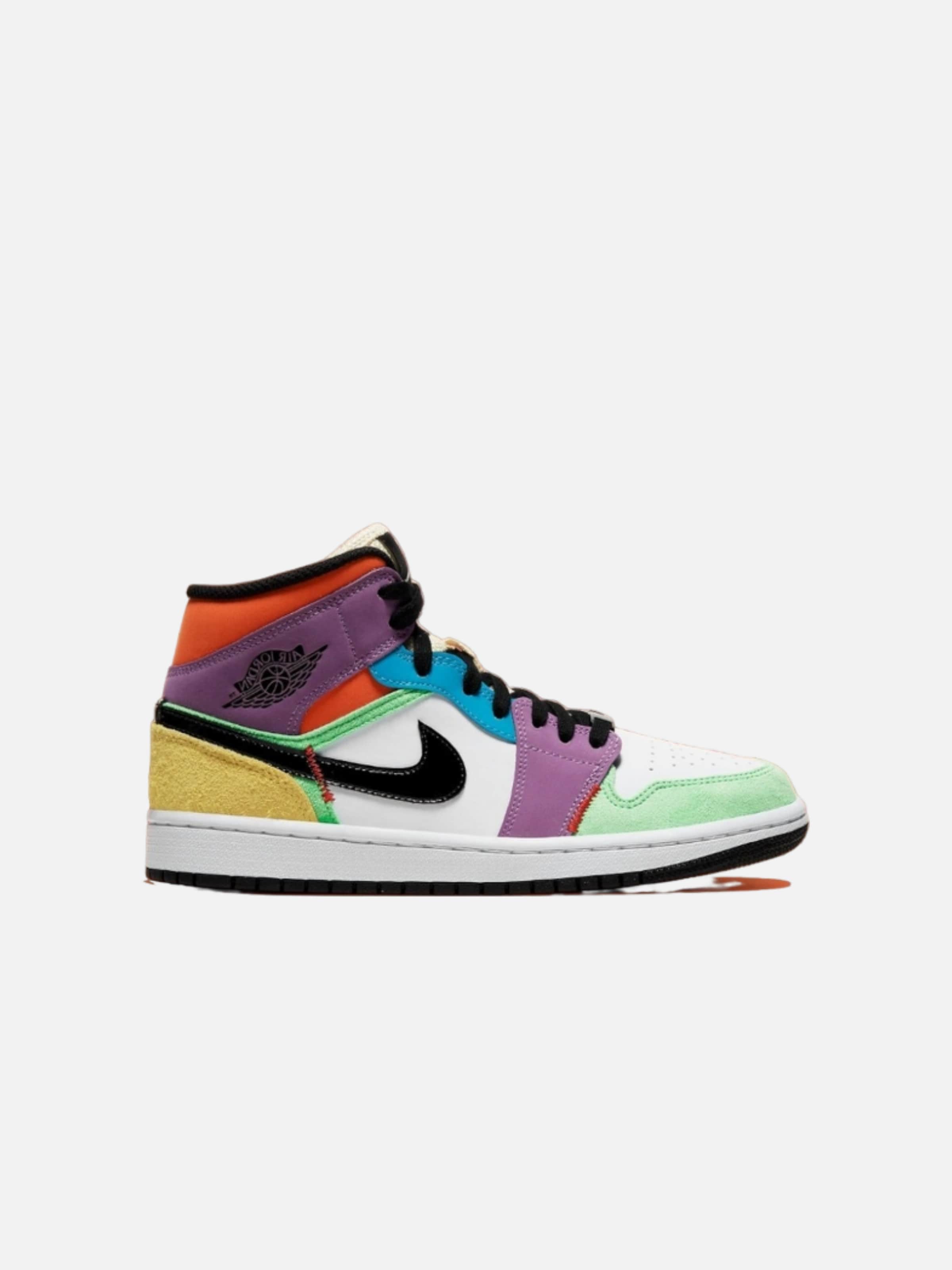 Baskets hautes 'Air 1 Mid SE Lightbulb' Jordan en mélange de couleurs : devant
