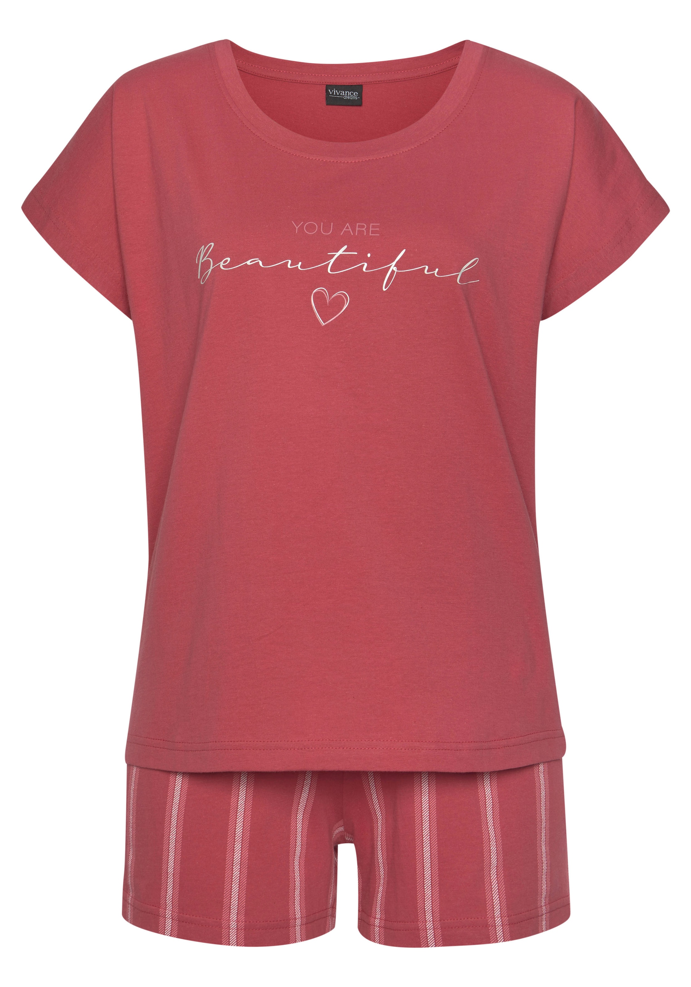 VIVANCE Pyjama 'Dreams' in Pink: Vorderseite