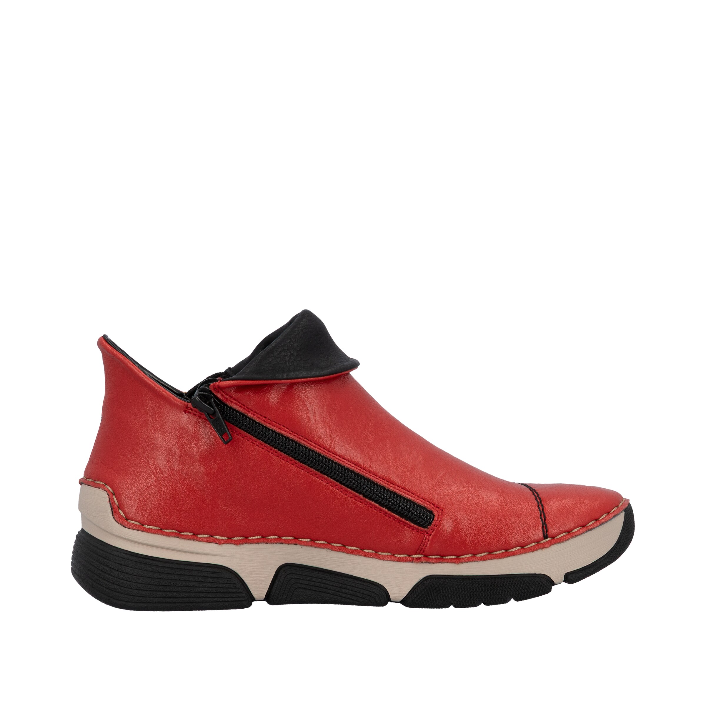 Bottines Rieker en rouge