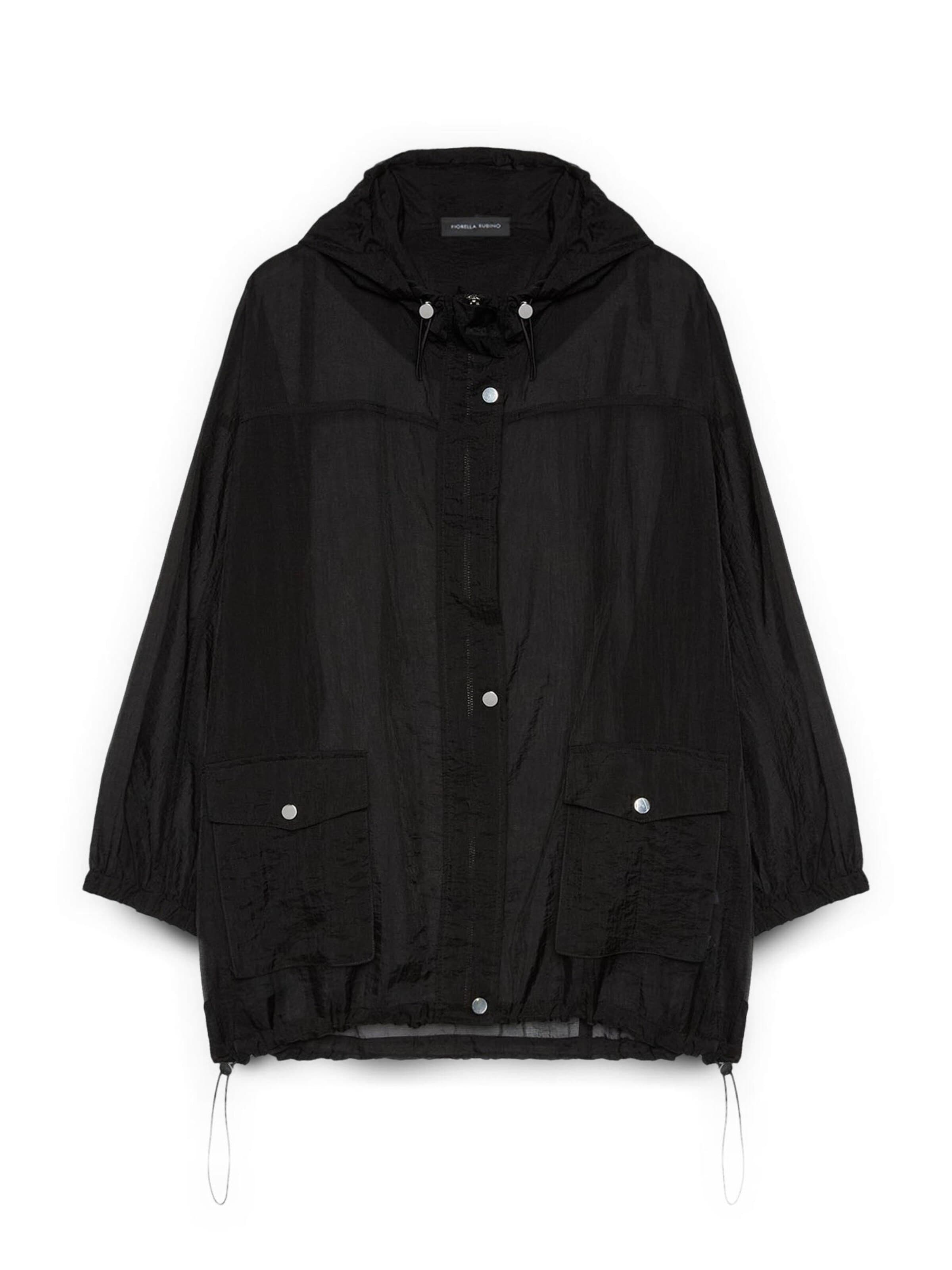 Fiorella Rubino Winter coat in Black: front
