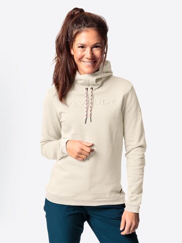 VAUDE Sports sweater 'W Manukau Ho III' in Beige: front