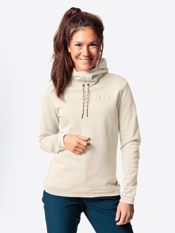 VAUDE Athletic Sweater 'W Manukau Ho III' in Beige: front