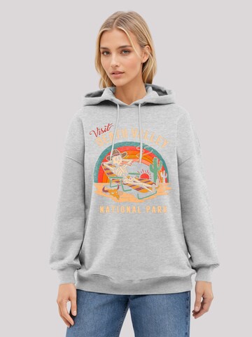 F4NT4STIC Sweatshirt 'US National Parks Visit Death Valley' in Grijs: voorkant