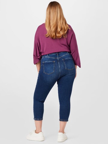 River Island Plus Slimfit Jeansy 'Plus Molly Dee Sculpt 7/8' w kolorze niebieski