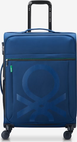 Trolley di Delsey Paris in blu: frontale