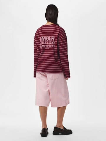 PIECES Shirt in Rood