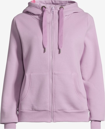 Veste de survêtement salzhaut en violet : devant