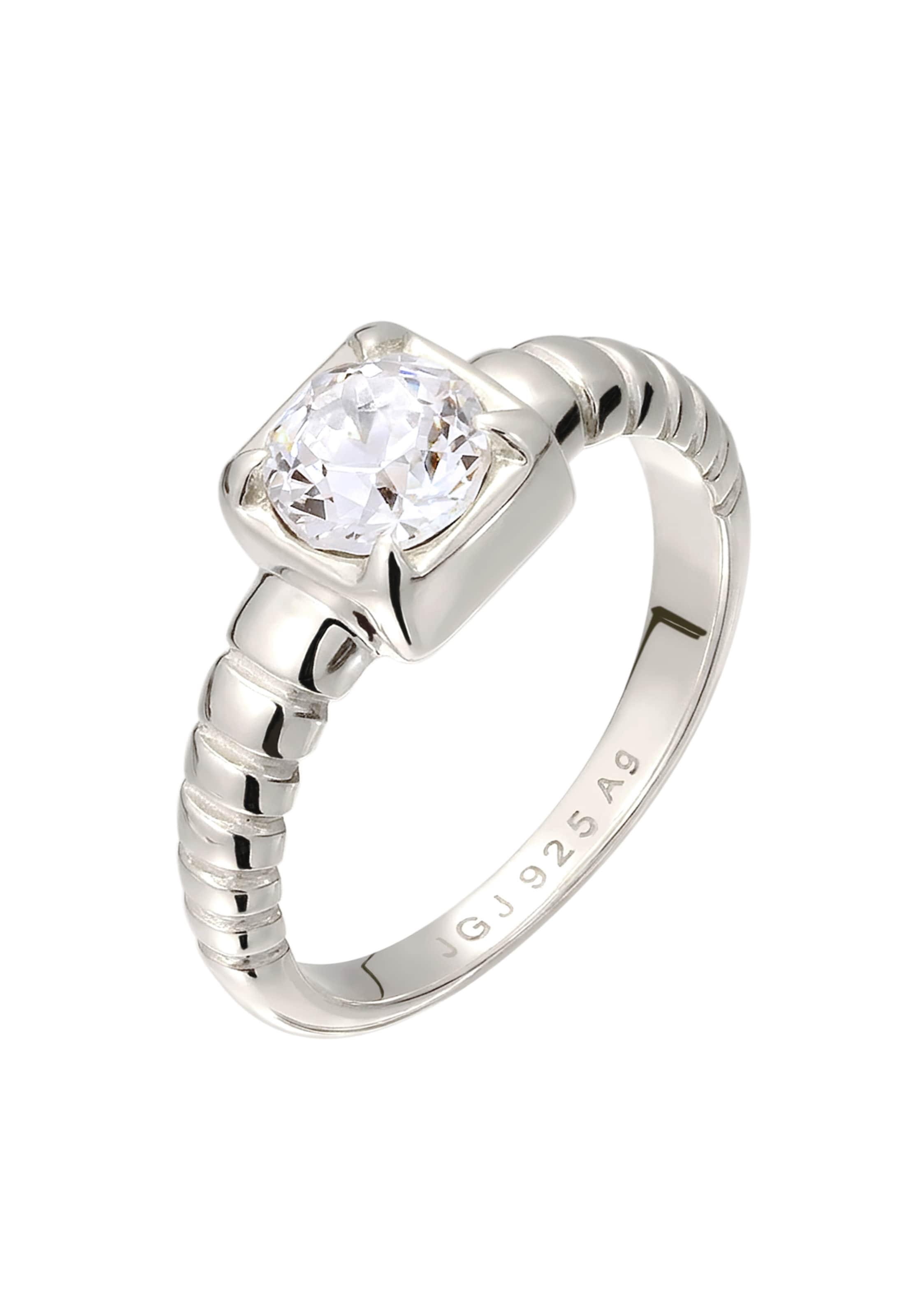 ELLI Ring in Zilver: voorkant