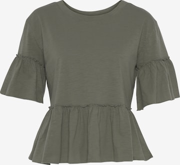 LASCANA Shirt in Green: front