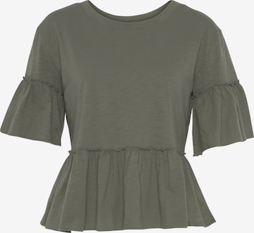 LASCANA Shirt in Groen: voorkant