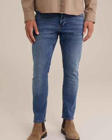 WE Fashion Slim fit Jeans in Blue: front