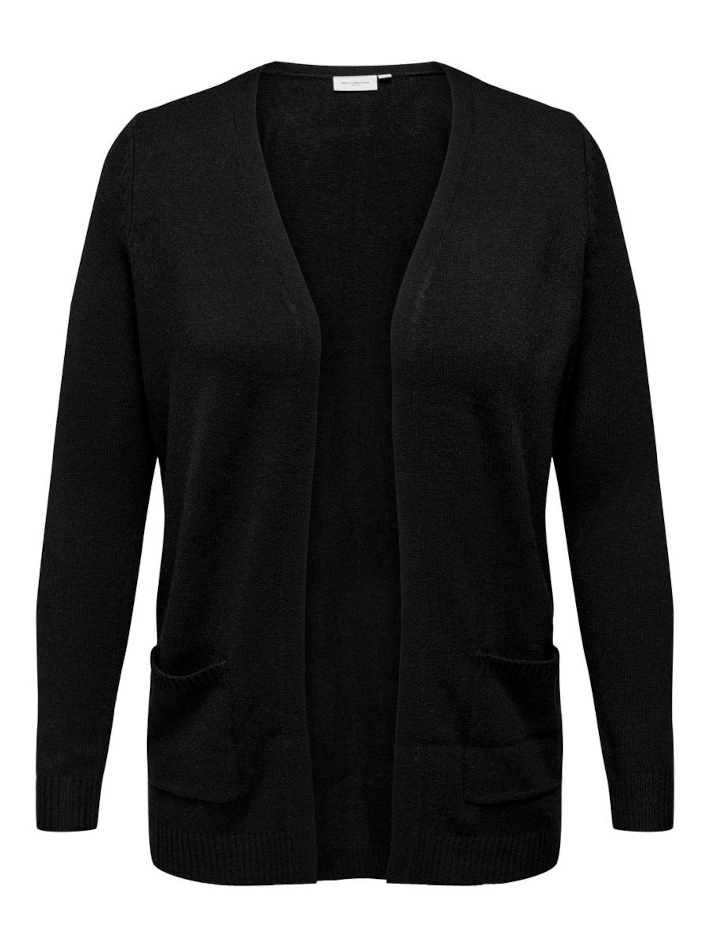 ONLY Carmakoma Knit Cardigan &#x27;Esly&#x27; in Black: front