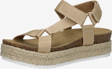 STEVE MADDEN Strap Sandals in Beige: front