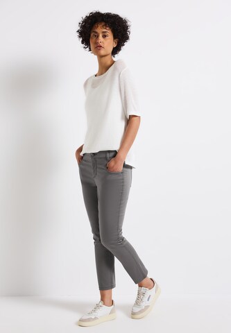 STREET ONE Slimfit Hose in Grau