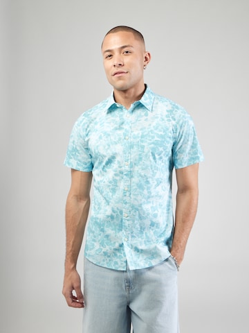 Coupe slim Chemise s.Oliver en bleu : devant