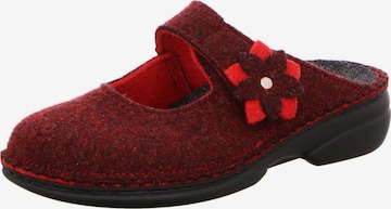 Finn Comfort Hausschuh 'Hausschuh Damen Arlberg barolo Filz in rot' in Rot: Vorderseite