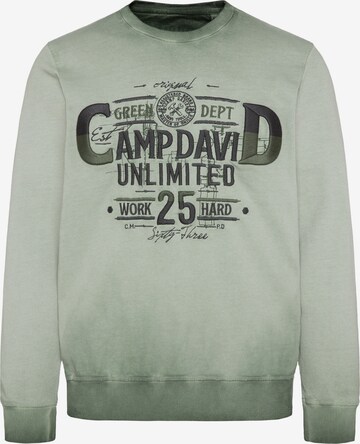 CAMP DAVID Sweatshirt in Grey: front