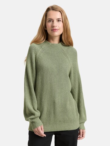 TOM TAILOR Sweater in Green: front