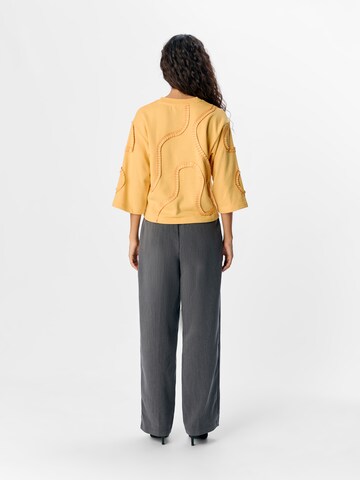OBJECT Sweatshirt 'OBJLiv' in Geel