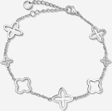 Pure Schmuck Bracelet 'Clover Infinity' in Silver: front
