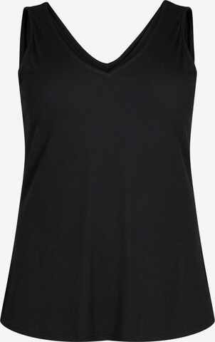 Zizzi Top 'Laja' in Black: front