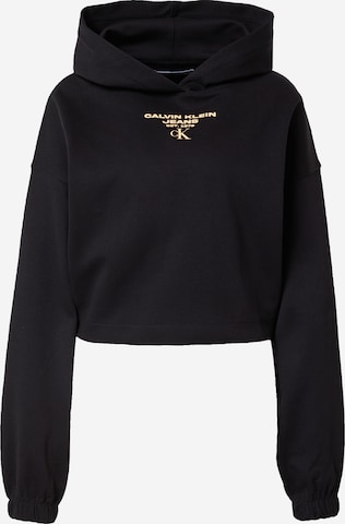 Calvin Klein Jeans Sweatshirt in Schwarz: predná strana