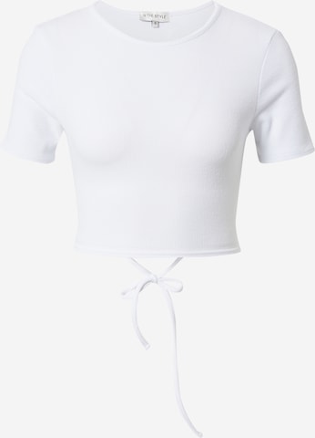 In The Style Тениска 'NAOMI' в бяло: отпред