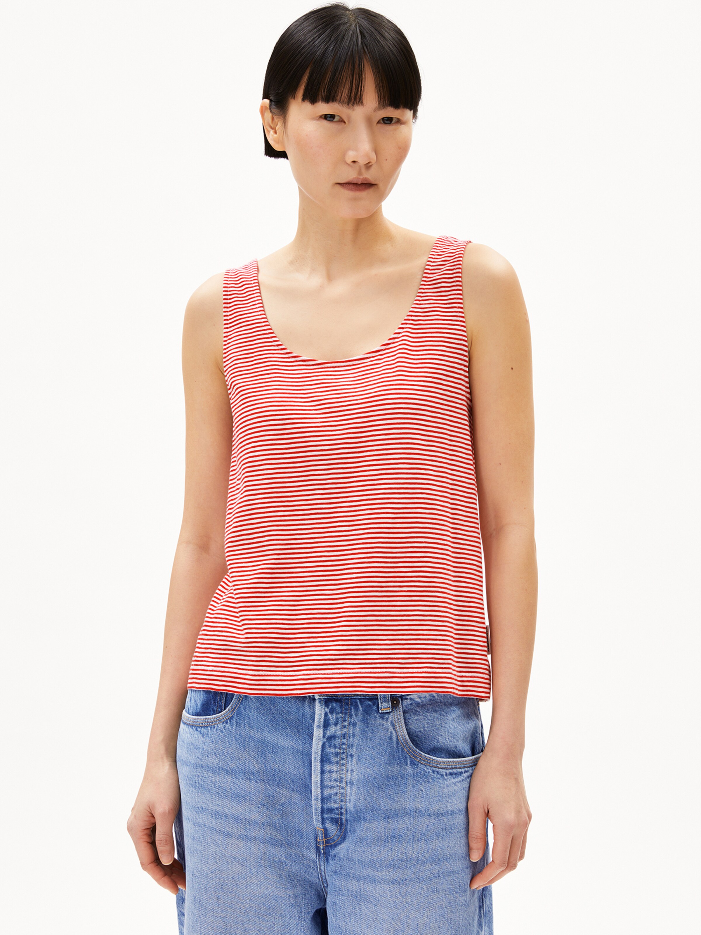 ARMEDANGELS Top 'Minaami Lita' in Red: front