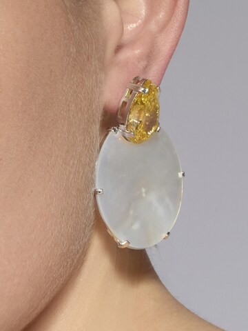 Boucles d'oreilles 'MUBI' Luxenter en blanc