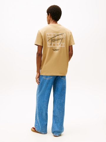 Tommy Jeans Tričko – béžová