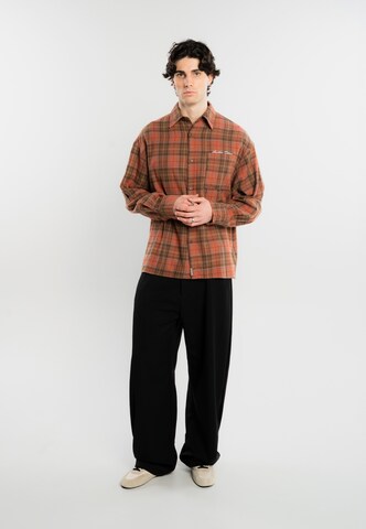 Regular fit Camicia di Another Cotton Lab in arancione: frontale