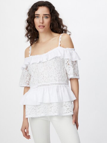 Chemisier 'New Olimpia' GUESS en blanc : devant