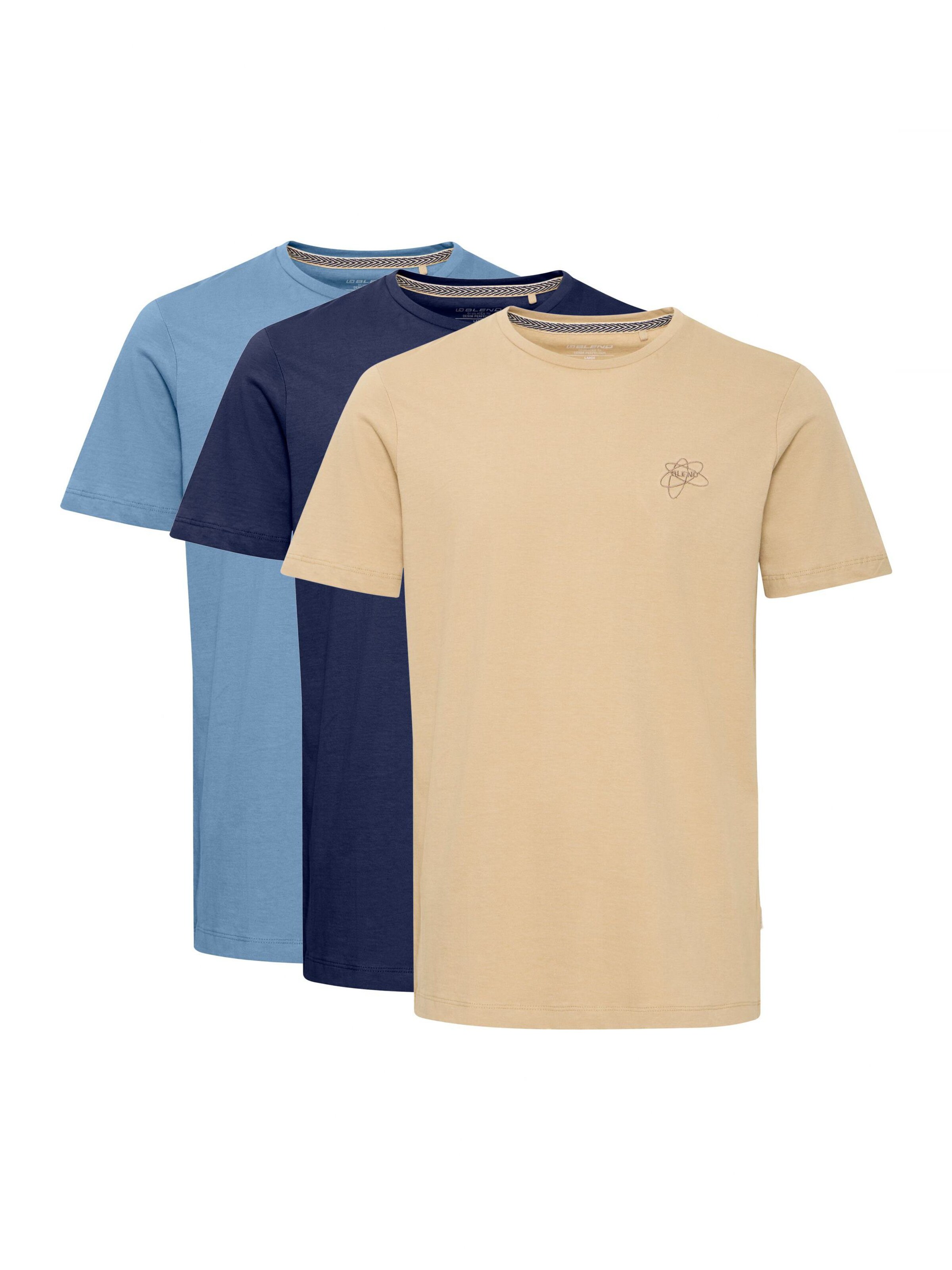 T-Shirt BLEND en bleu : devant