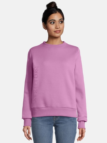 salzhaut Sweatshirt 'SCHAOPSWULLE' in Roze: voorkant
