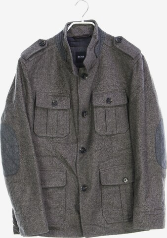 BOSS Jacket & Coat in M-L in Grey: front