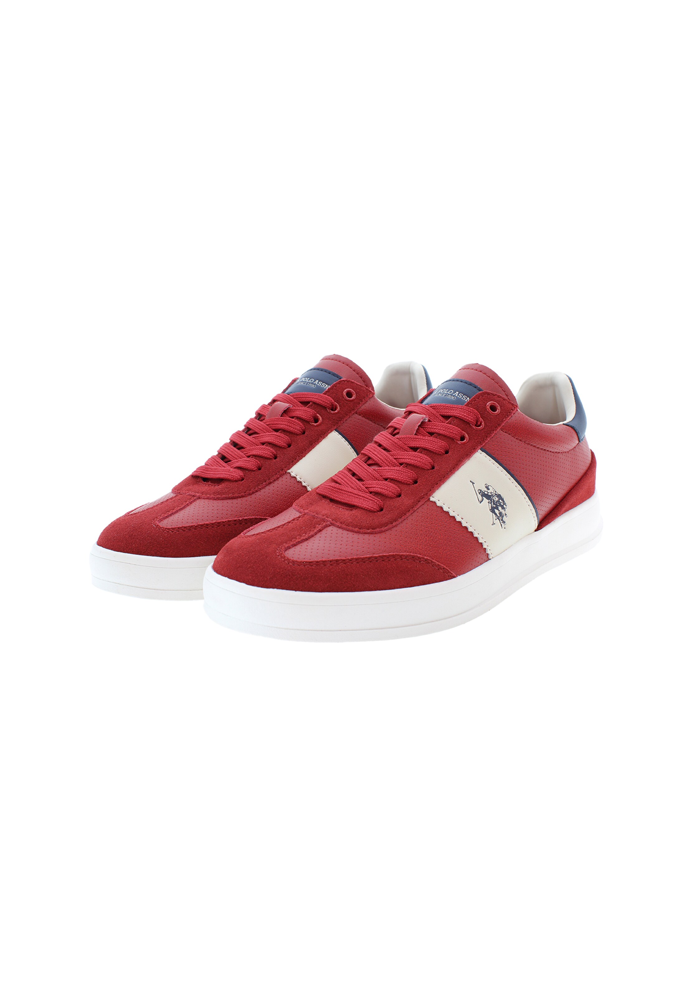 U.S. POLO ASSN. Sneakers laag 'Campy' in Rood