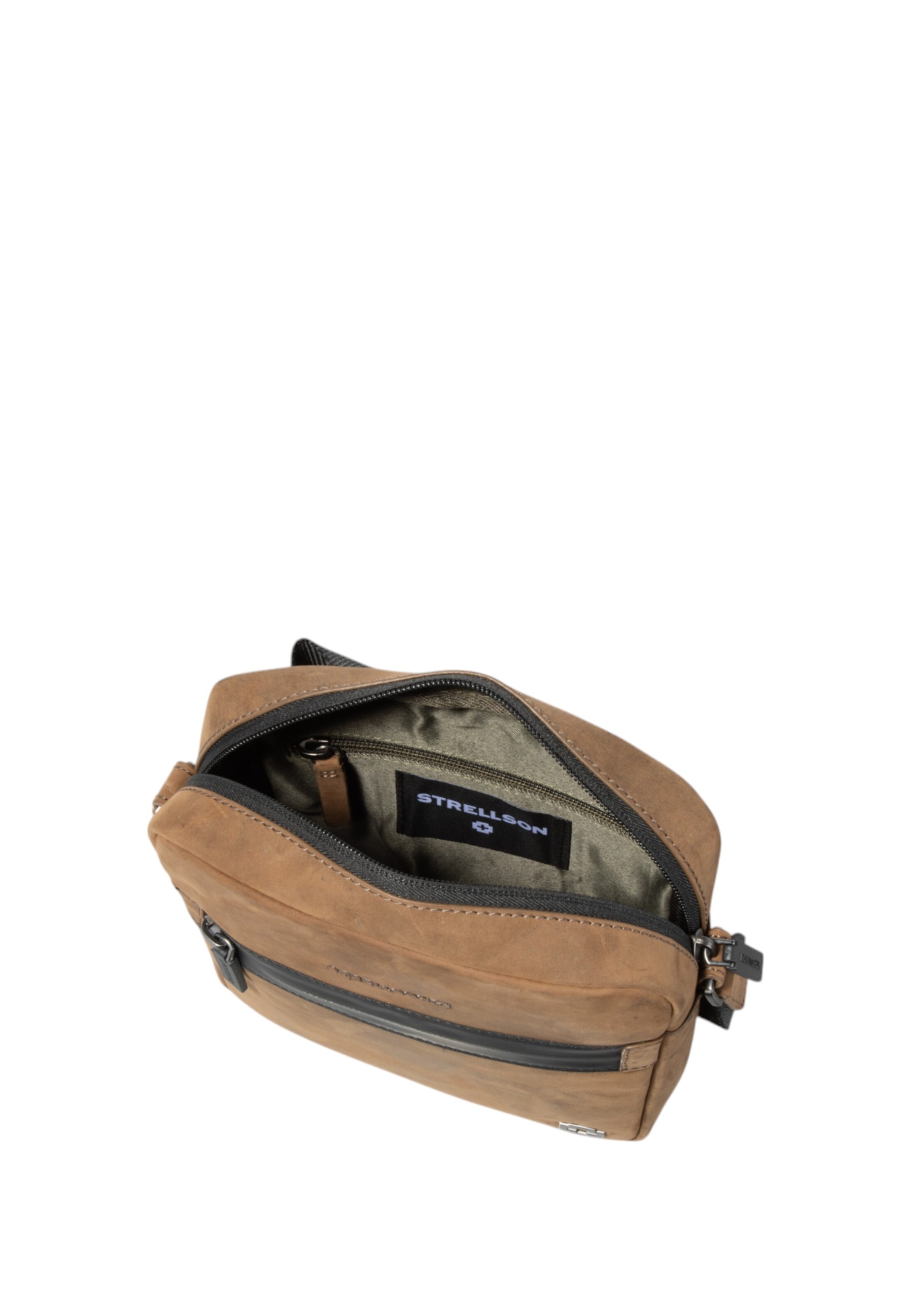 STRELLSON - Mala de ombro 'Bow Road Barney' em castanho